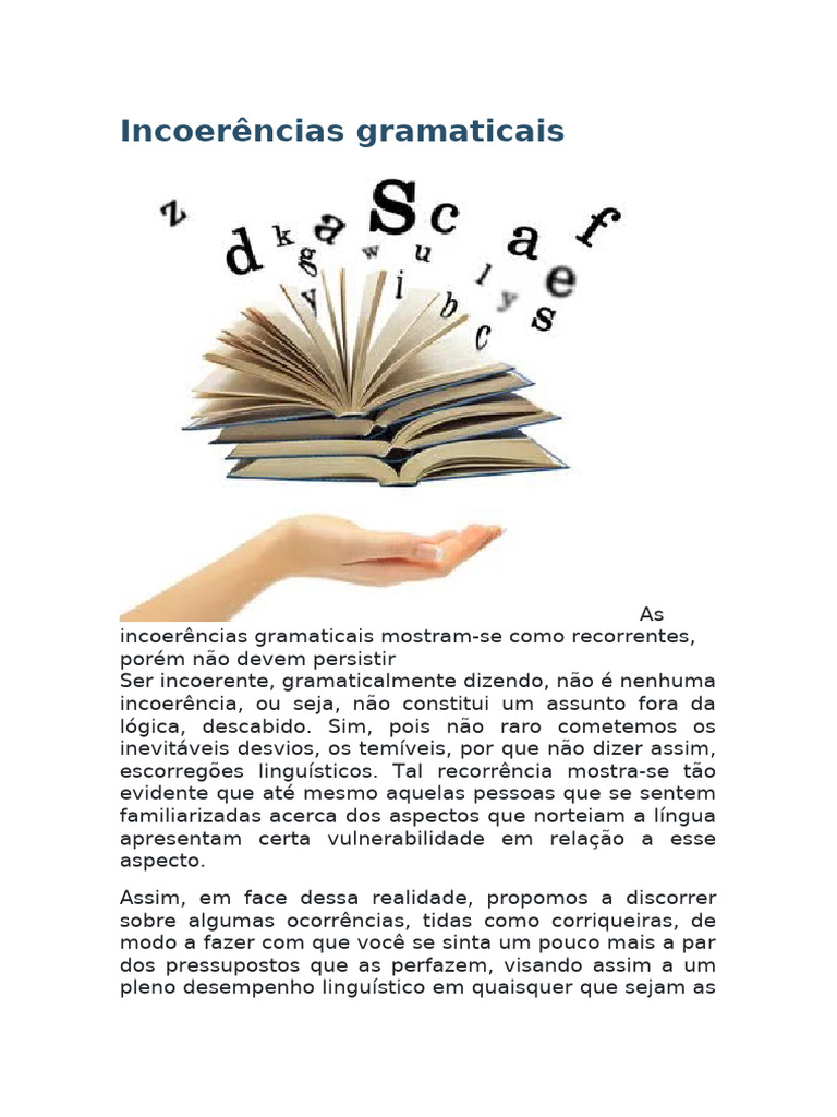 Incoerências Gramaticais Comuns | PDF