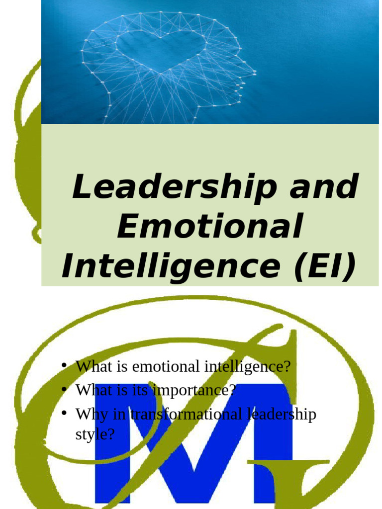 Emotional Intelligence in Leadership | PDF | Emotional Intelligence ...