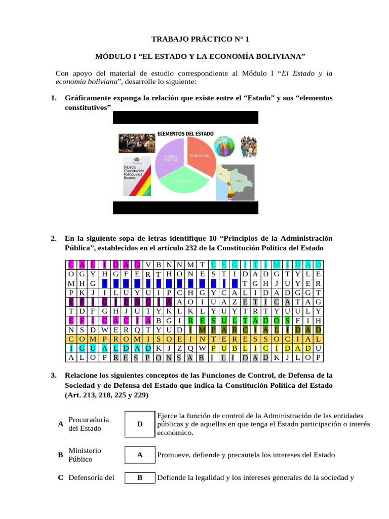 Trabajo Práctico Módulo I - POLITICAS PUBLICAS | PDF | Estado (política ...