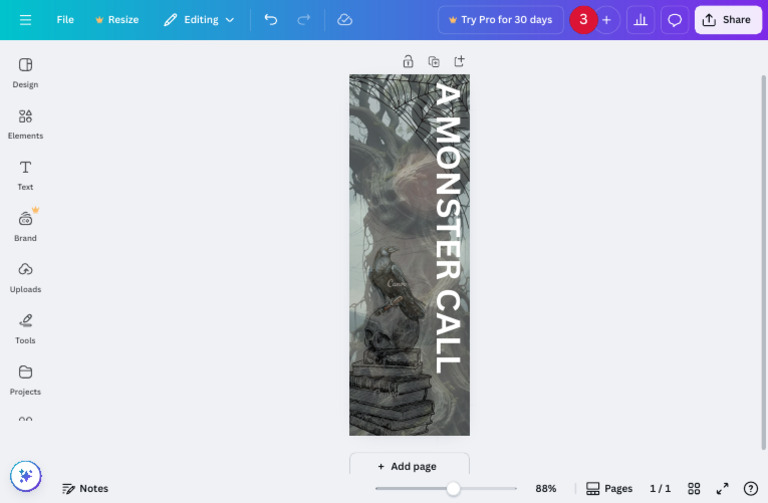 A Monsters Call - Bookmark | PDF
