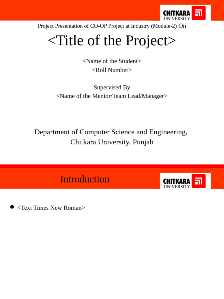 Final - Project Report PPT (COOP 2) | PDF