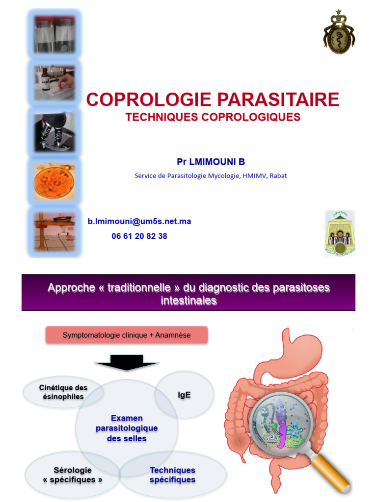 Examen coprologique des parasitoses | PDF | Parasitisme | Matière fécale