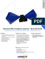 Aaronia AG Antennas and Sensors TES BicoLOG Datasheet