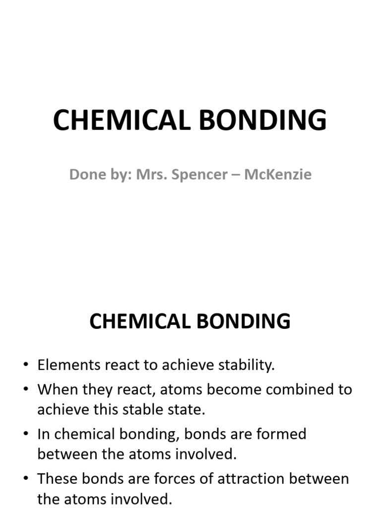 Understanding Chemical Bonding Types | PDF