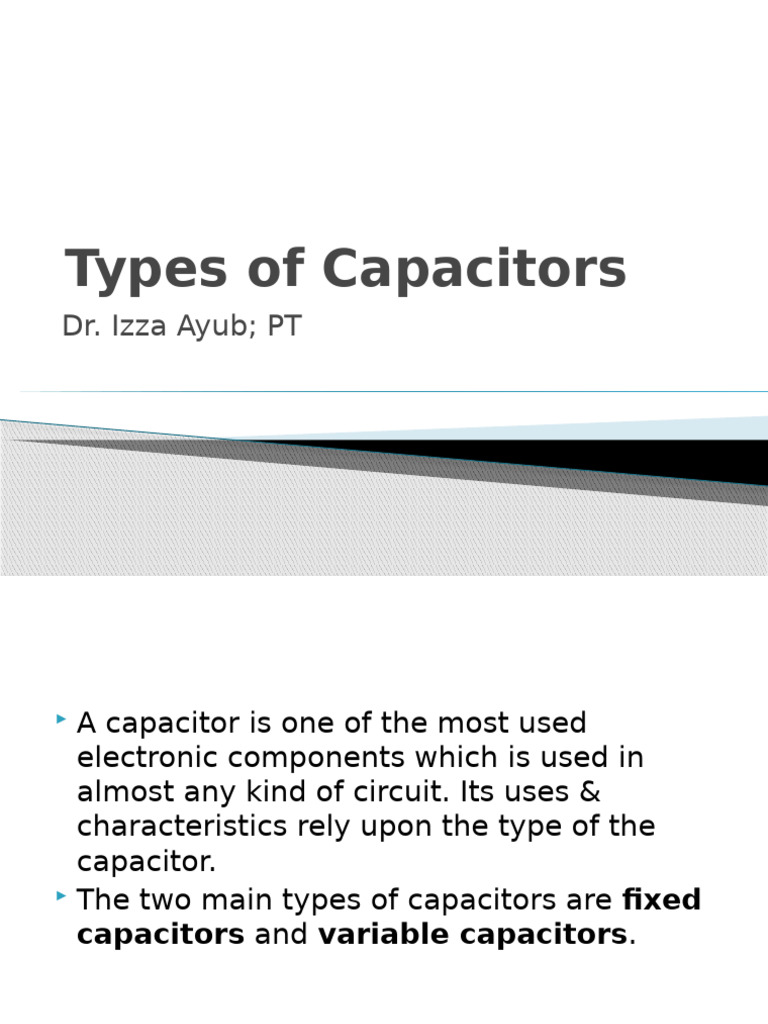 Types of Capacitor | PDF | Capacitor | Capacitance