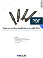 Testequipmentshop.com Aaronia AG Antennas and Sensors TES OmniLOG 90200 Datasheet