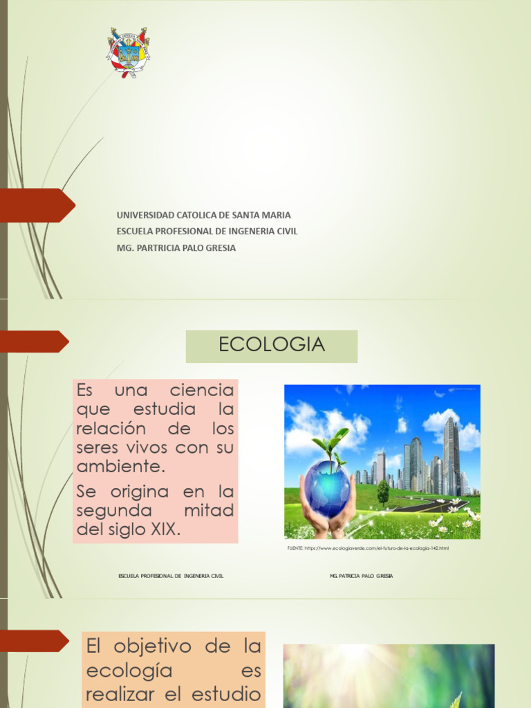 Clase 1 Introduccion A La Ecologia y Medio Ambiente | PDF | Ecología ...