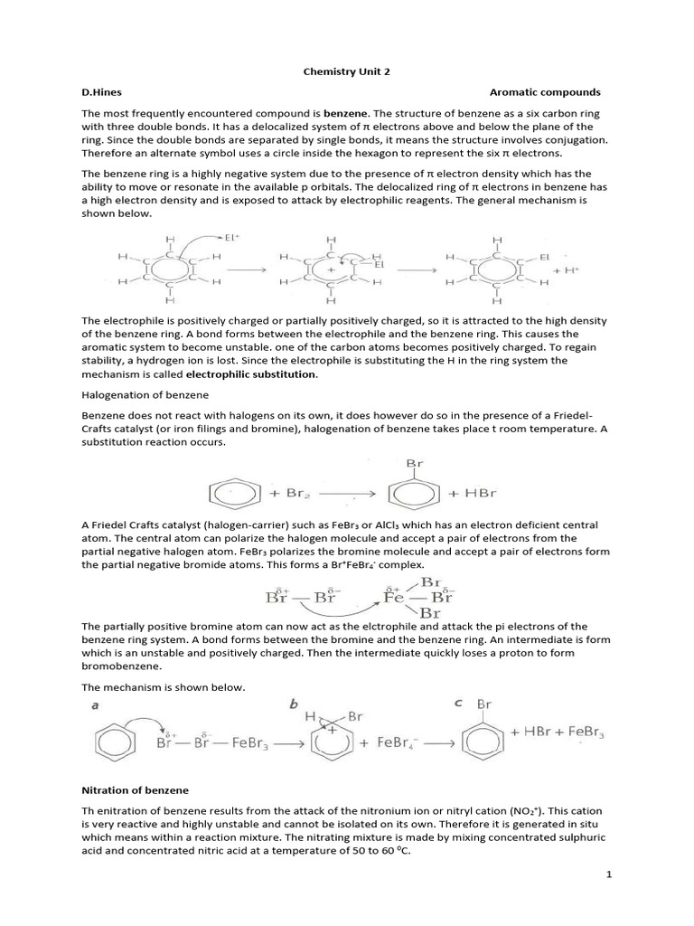 11-Chemistry Unit 2 - Benzene | PDF | Amine | Hydroxide
