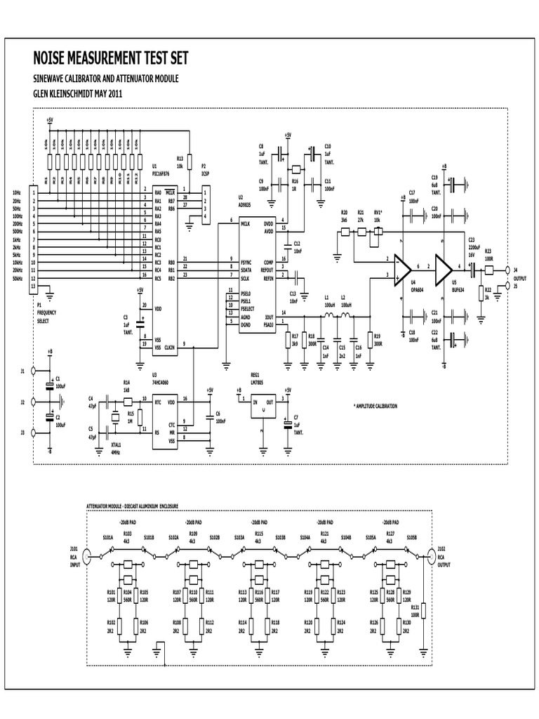 -20dB Pad Schematic Overview | PDF