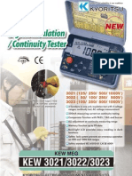 Testequipmentshop.com Analogue Insulation Tester Analogue Insulation Tester TES 3321A TES 3322A TES 3323A Data Sheet