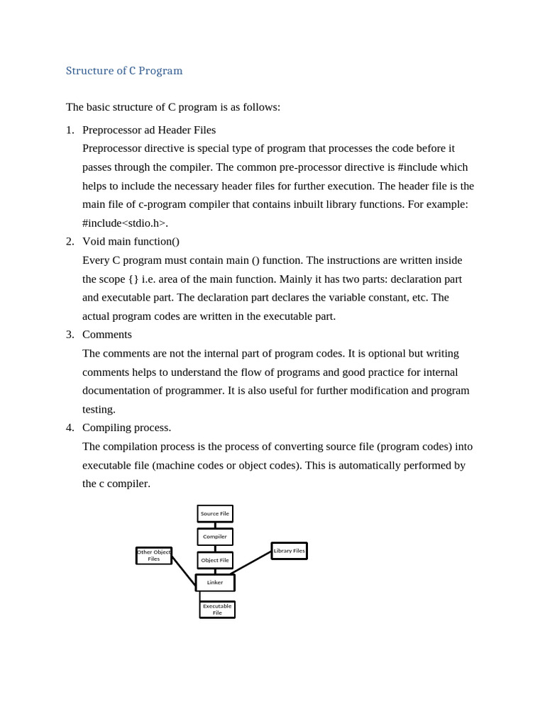 C Program Structure Explained | PDF