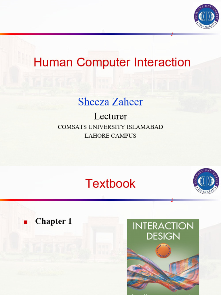 Chapter 1 - Introduction to HCI + Interaction design | PDF | Usability ...