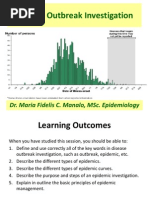 13 Steps of Outbreak Investigation | PDF | Epidemiology | Medical Diagnosis