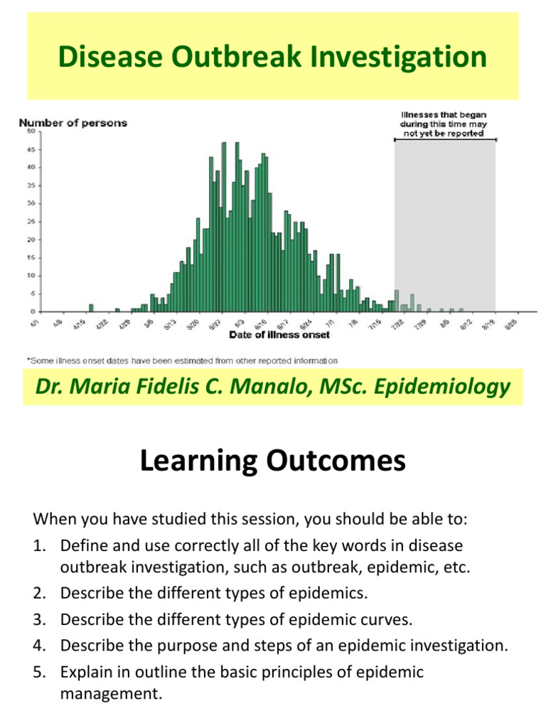 outbreak epidemiology example