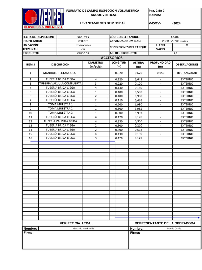 Acta Accesorios T-104b | PDF