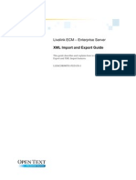 Livelink ECM - Enterprise Server XML Import and Export Guide