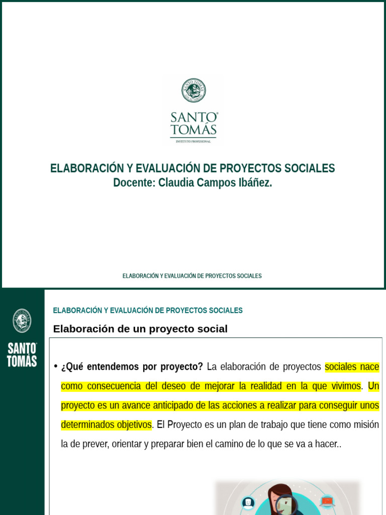 Elaboración y Evaluación de Proyectos Sociales SEMANA 1 | PDF ...