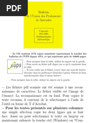 Sujets Ups Algebre Lineaire Fonctionnalites Et Modelisations