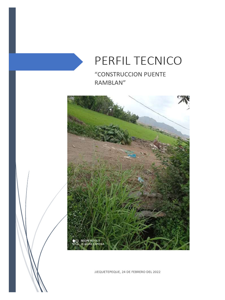 Perfil Tecnico - Pte Ramblan | PDF | Hormigón | Acero