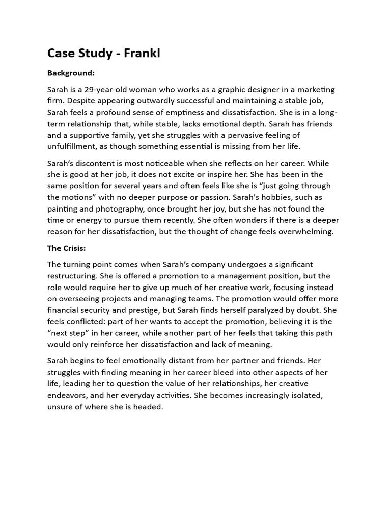 Case+Study+-+Frankl-1-1 | PDF