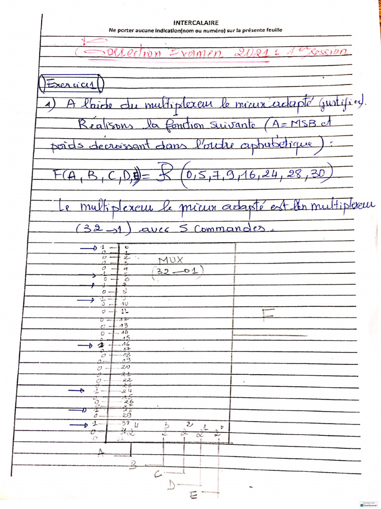 Correction Exam Archi I 21-22 | PDF