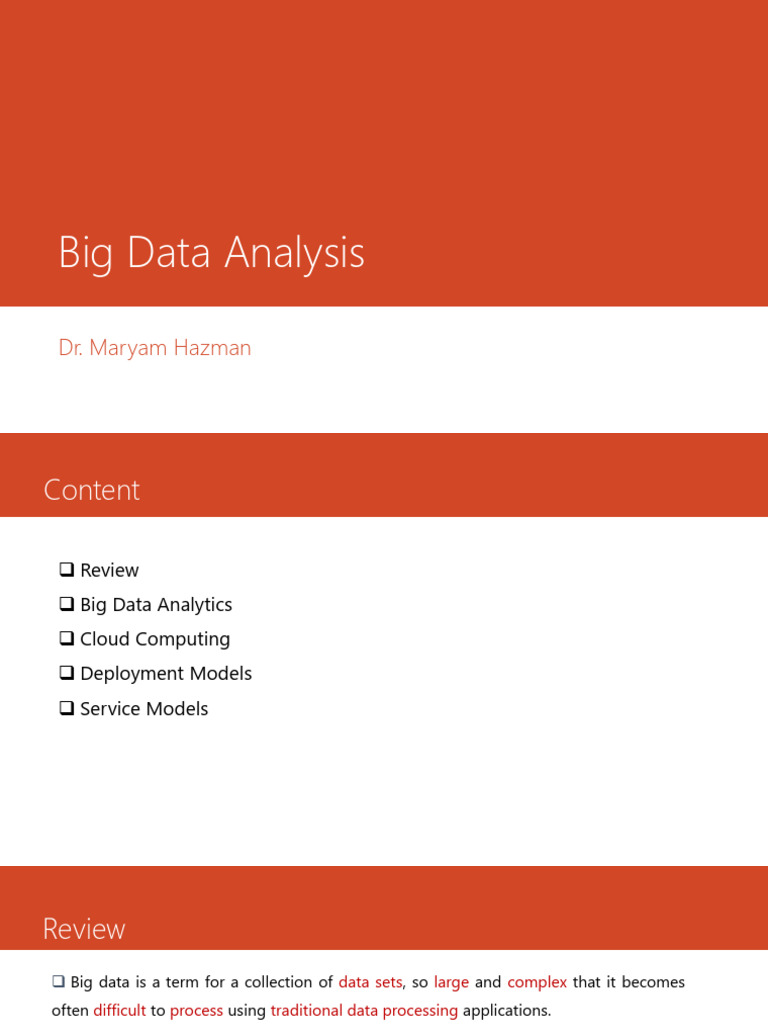 Big Data Analytics and Cloud Computing Overview | PDF | Cloud Computing ...