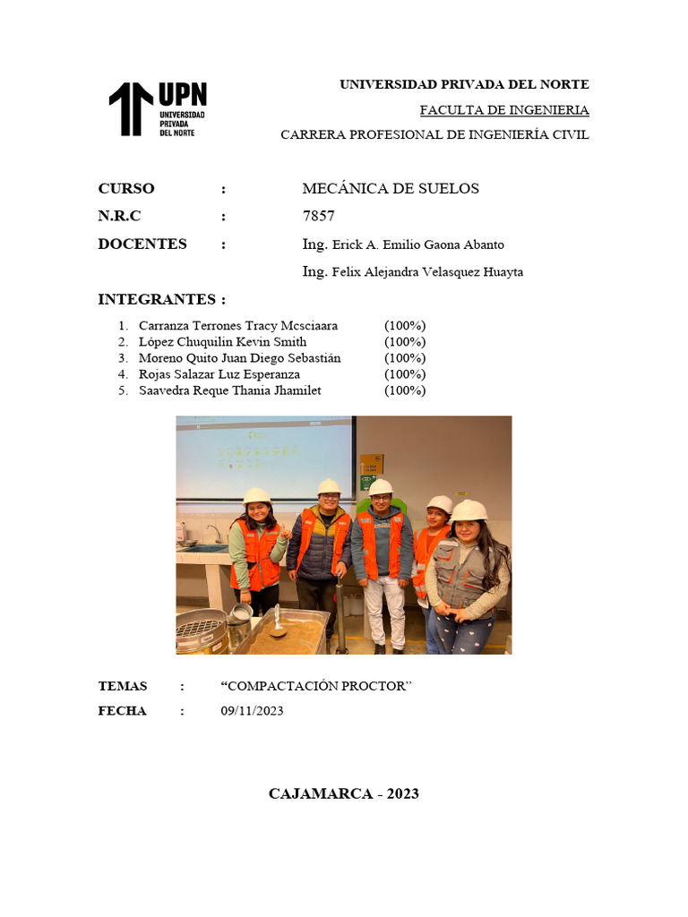 Compactación Proctor en Ingeniería Civil | PDF