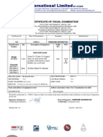 JC International Limited: Certificate of Visual Examination