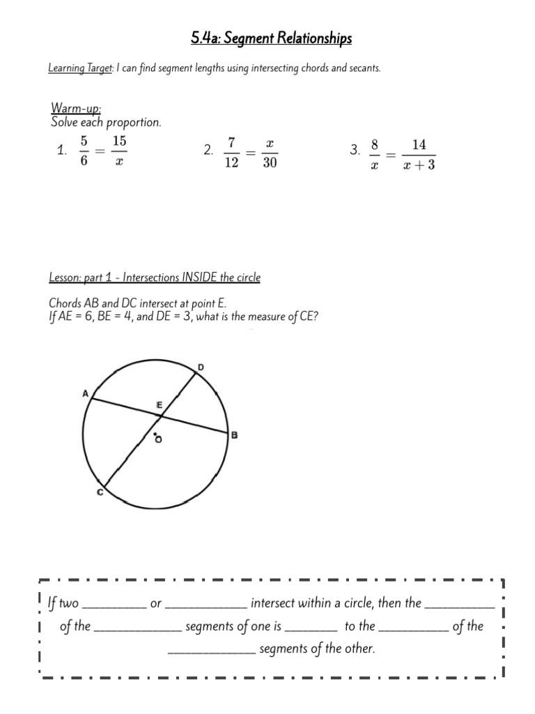 9.5 Segment Relationships | PDF
