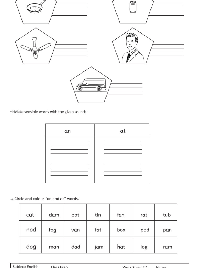 Prep English Worksheet Activities | PDF
