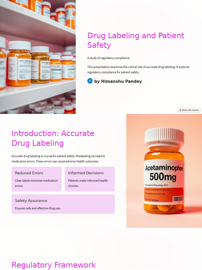 Ensuring Patient Safety Through Labeling | PDF | Patient Safety | Food ...