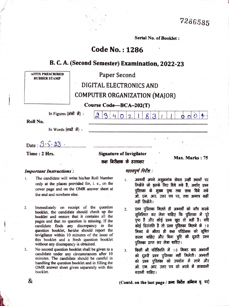 Digital Electronics 22-23 | PDF | Computer Architecture | Digital ...