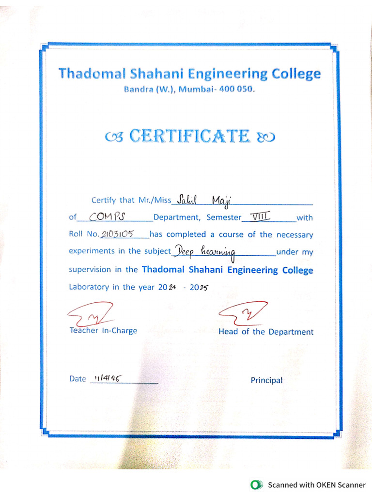 DL Cert Ind | PDF