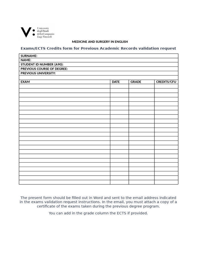 Exams Recognition IMAT 24 25 | PDF