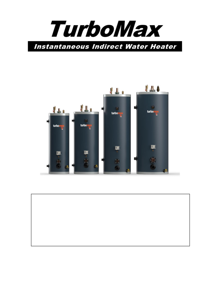 TURBOMAX Performance Tables | PDF | Water Heating | Continuum Mechanics