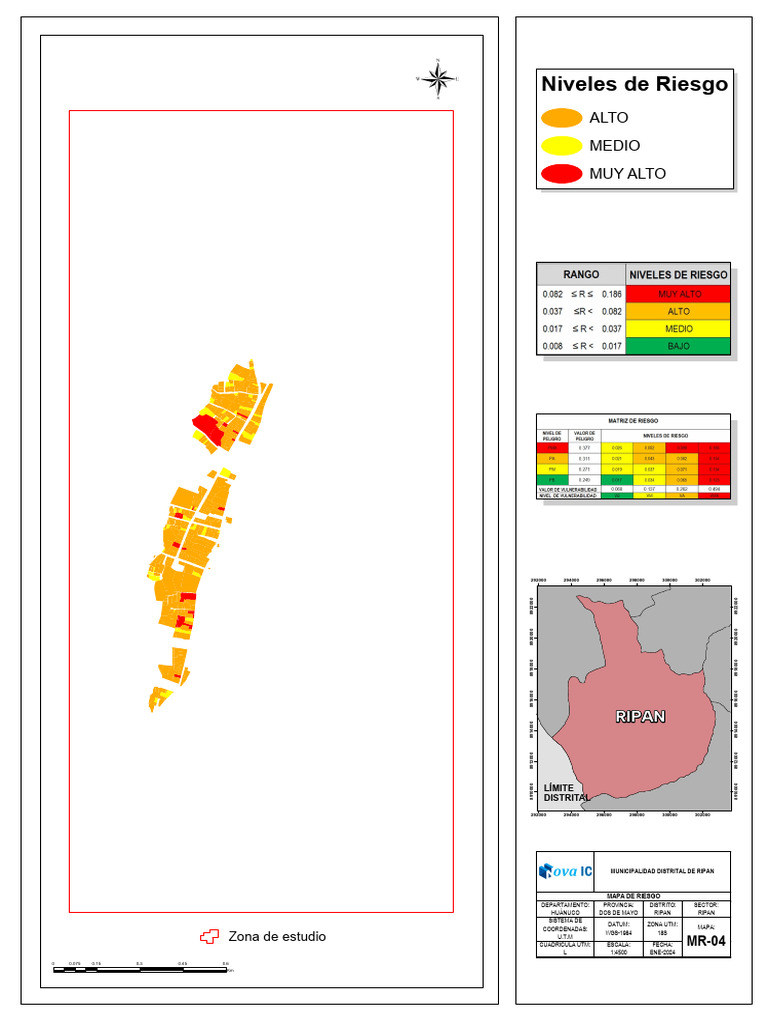 Mapa de Riesgo de Ripan 2024 | PDF | Geodesia | Cartografía