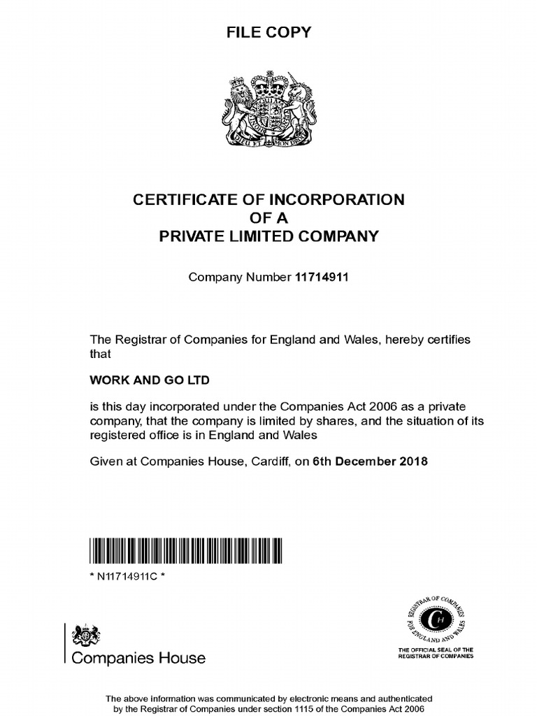 Companies House Document | PDF