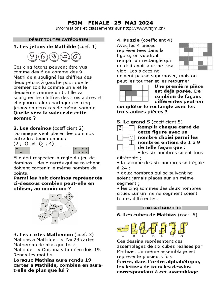 Classement FSJM 2025 | PDF