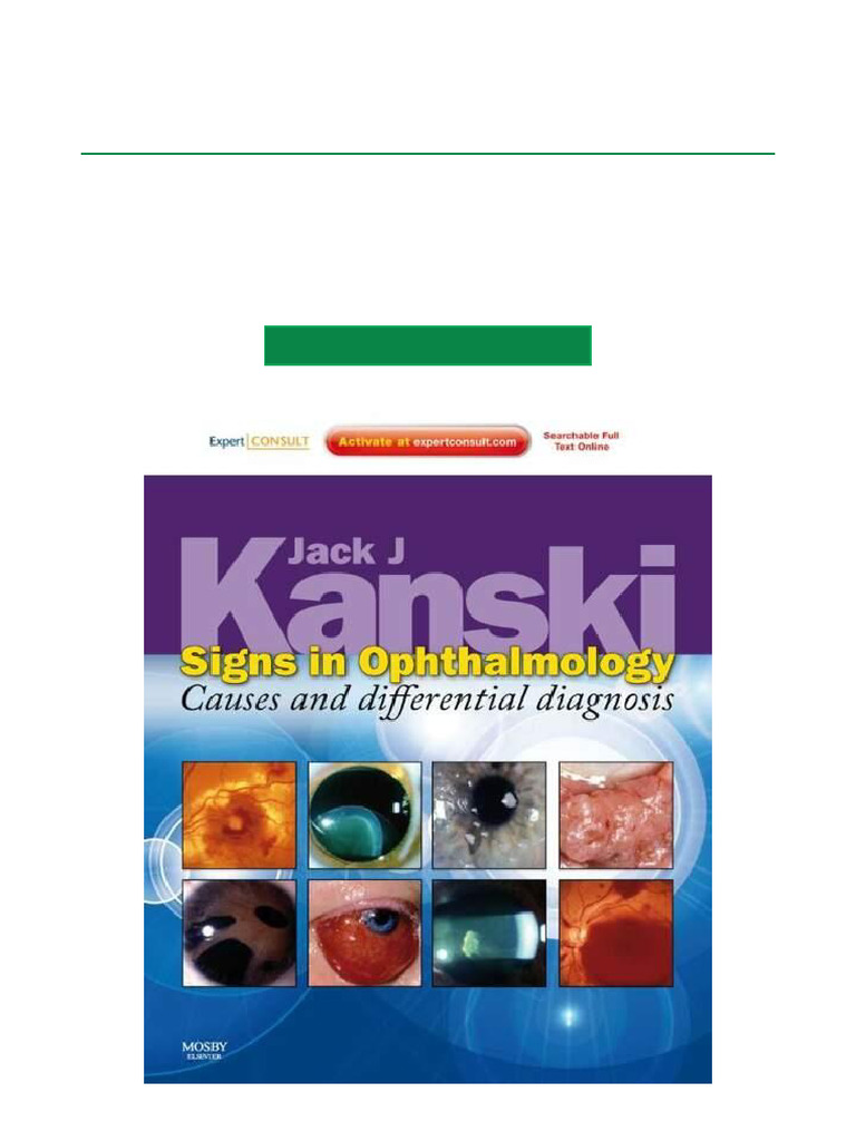 Ophthalmology Signs & Diagnosis Guide | PDF | Ophthalmology | Human Eye