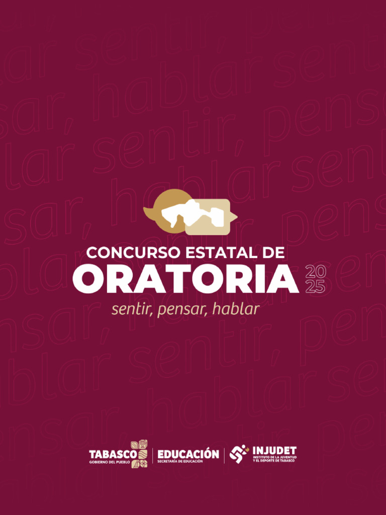 Concurso Estatal de Oratoria 2025 | PDF