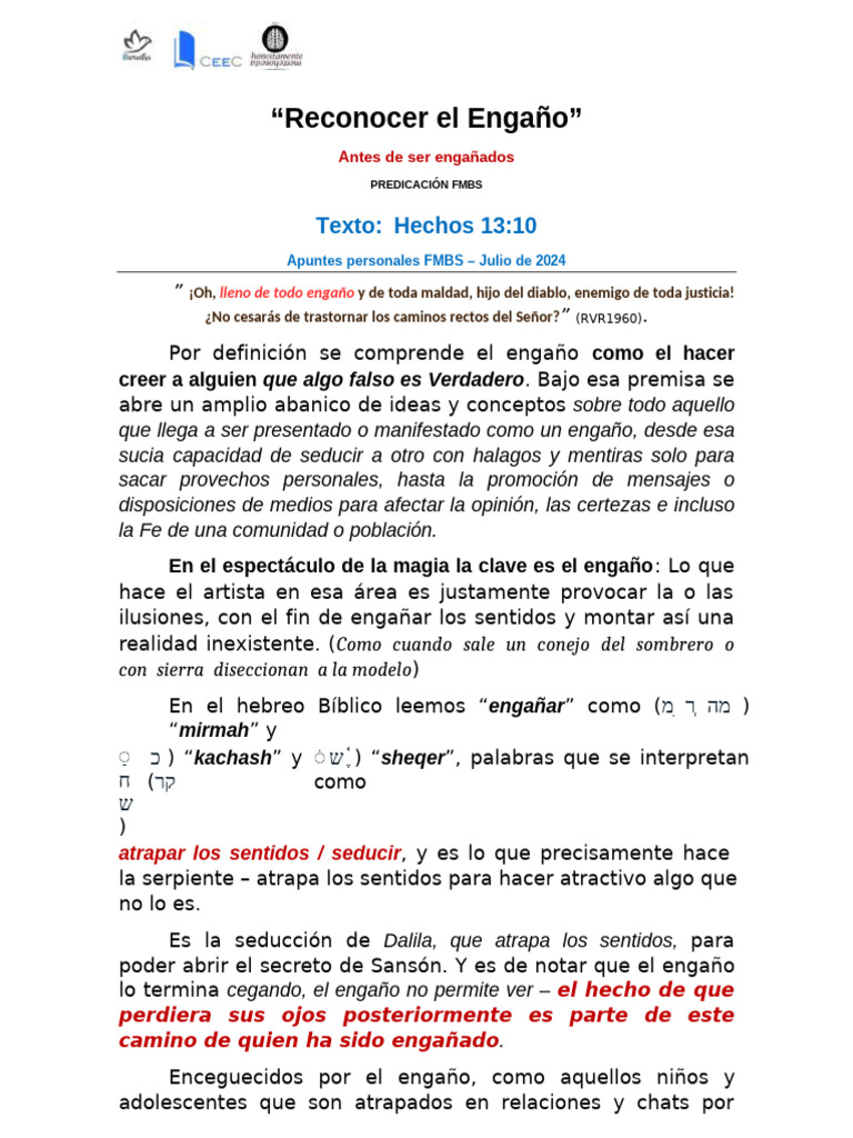 Reconocer El Engaño | PDF | Seducción