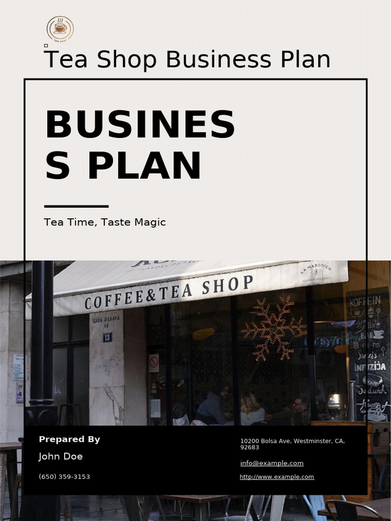 Comprehensive Tea Shop Business Plan | PDF | Equity (Finance) | Expense