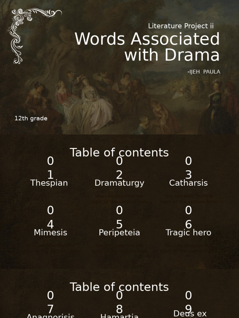 Literature Project - Words in Drama | PDF | A Midsummer Night's Dream ...