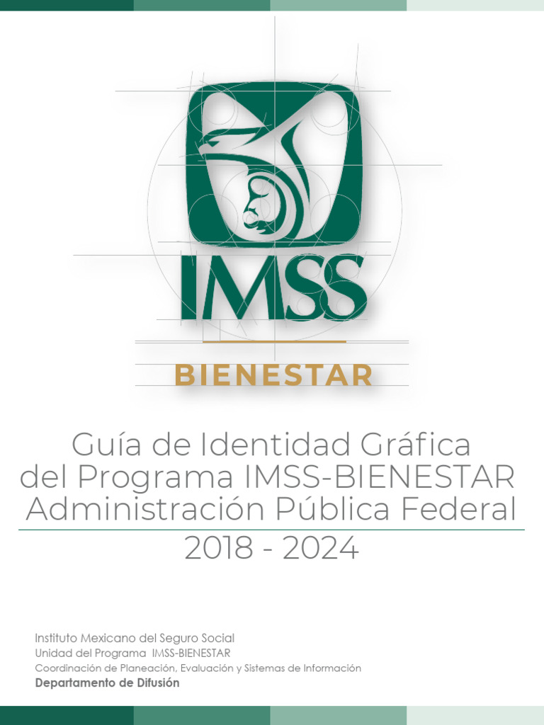 Guía de Aplicación del Logo IMSS-BIENESTAR | PDF | Modelo de color Rgb ...