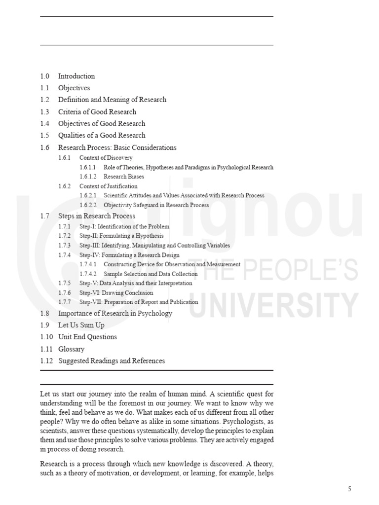 Understanding the Research Process in Psychology | PDF | Scientific ...