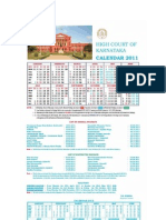 High Court Calendar