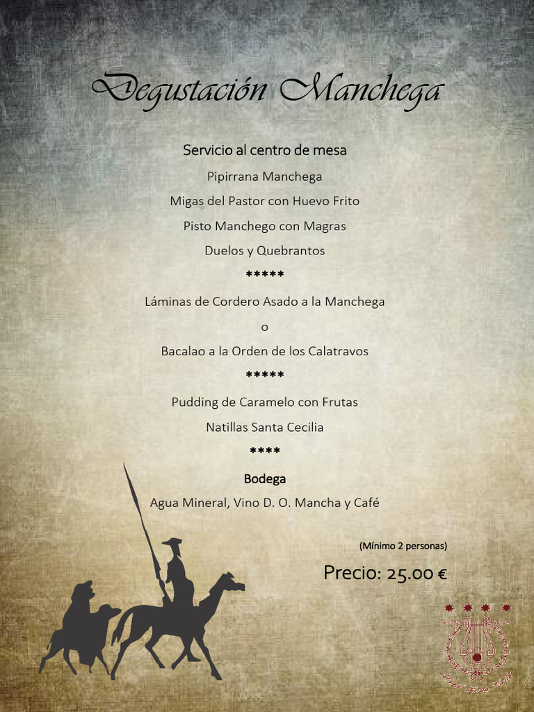 Menú Degustación Manchega en Guadassuar | PDF