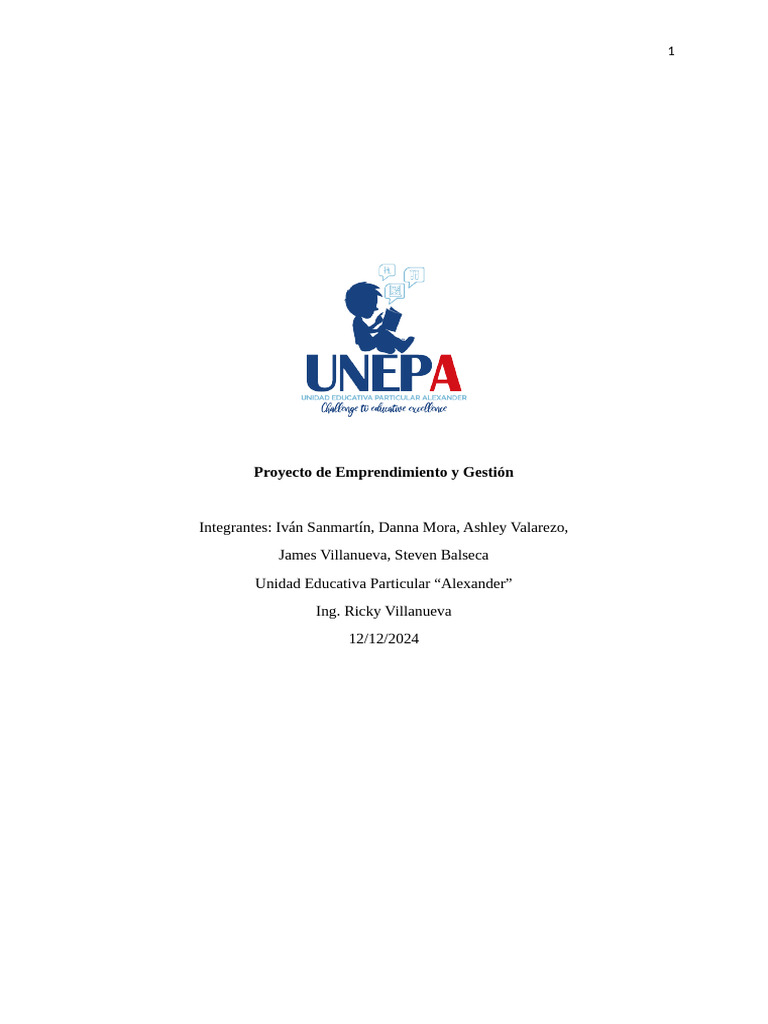 Proyecto de Emprendimiento y Gestión Pro | PDF | Marketing | Publicidad