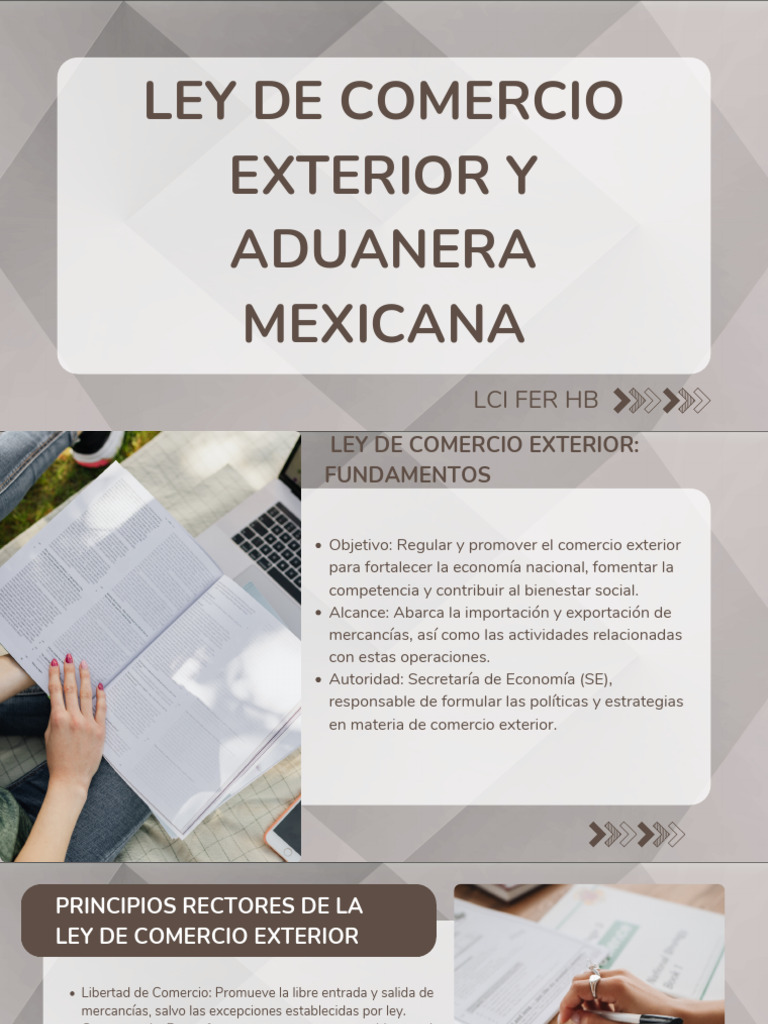 Ley de Comercio Exterior y Aduanera MX | PDF | aduana | El comercio ...