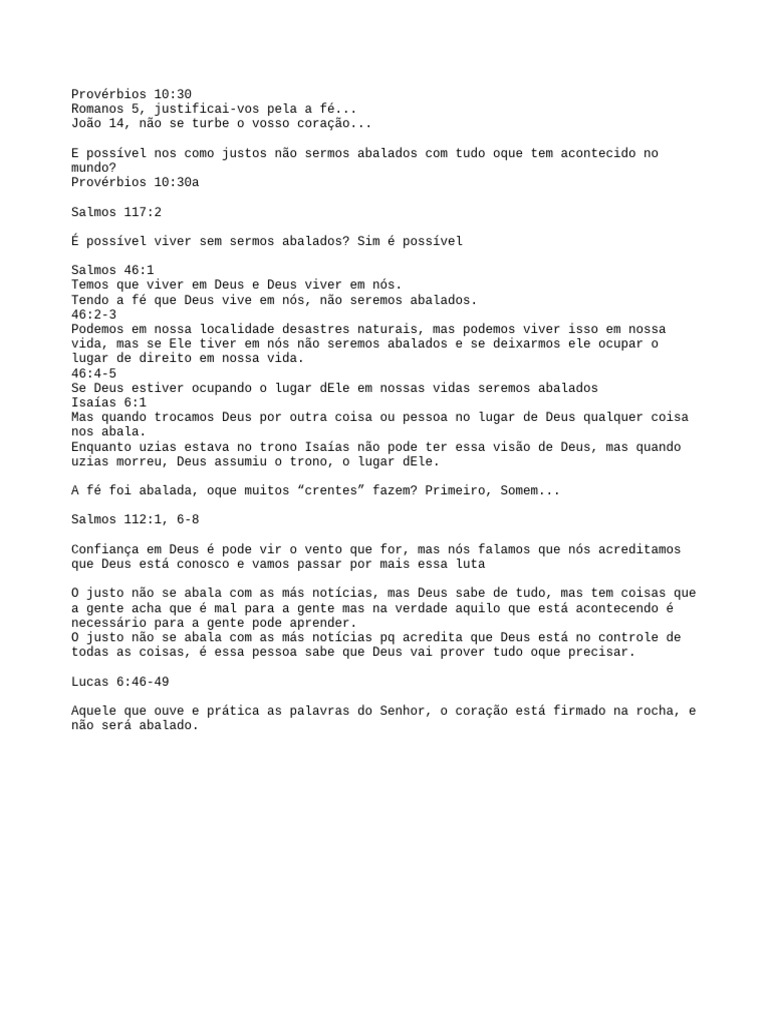 Fé Inabalável em Tempos Difíceis | PDF